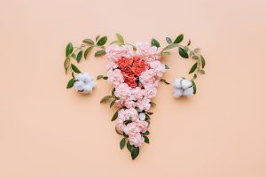 Uterus aus Blumen