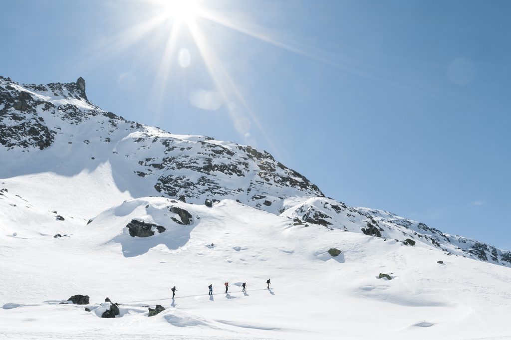 Tourengeherinnen im Backcountry