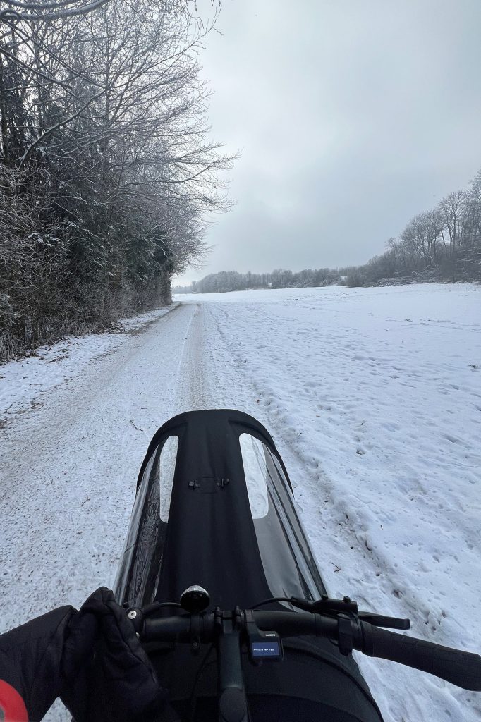 Lastenrad im Winter